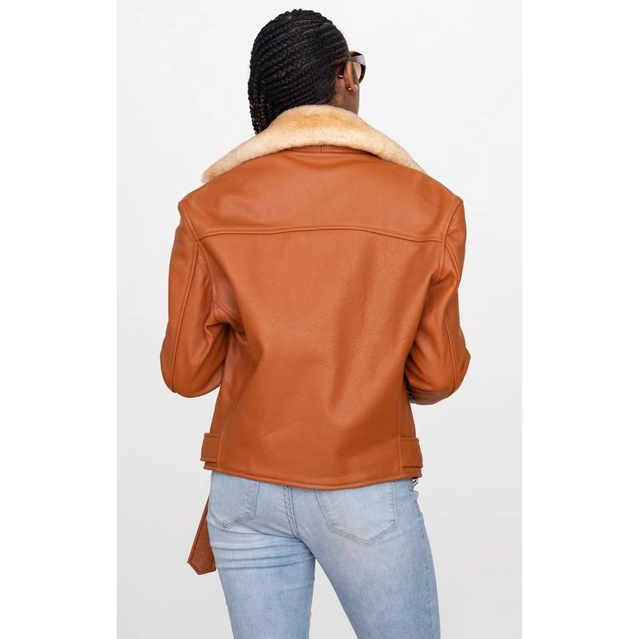 G-Gator Ladies Genuine Leather / Sheepskin Motorcycle Jacket 1033. - Image 2