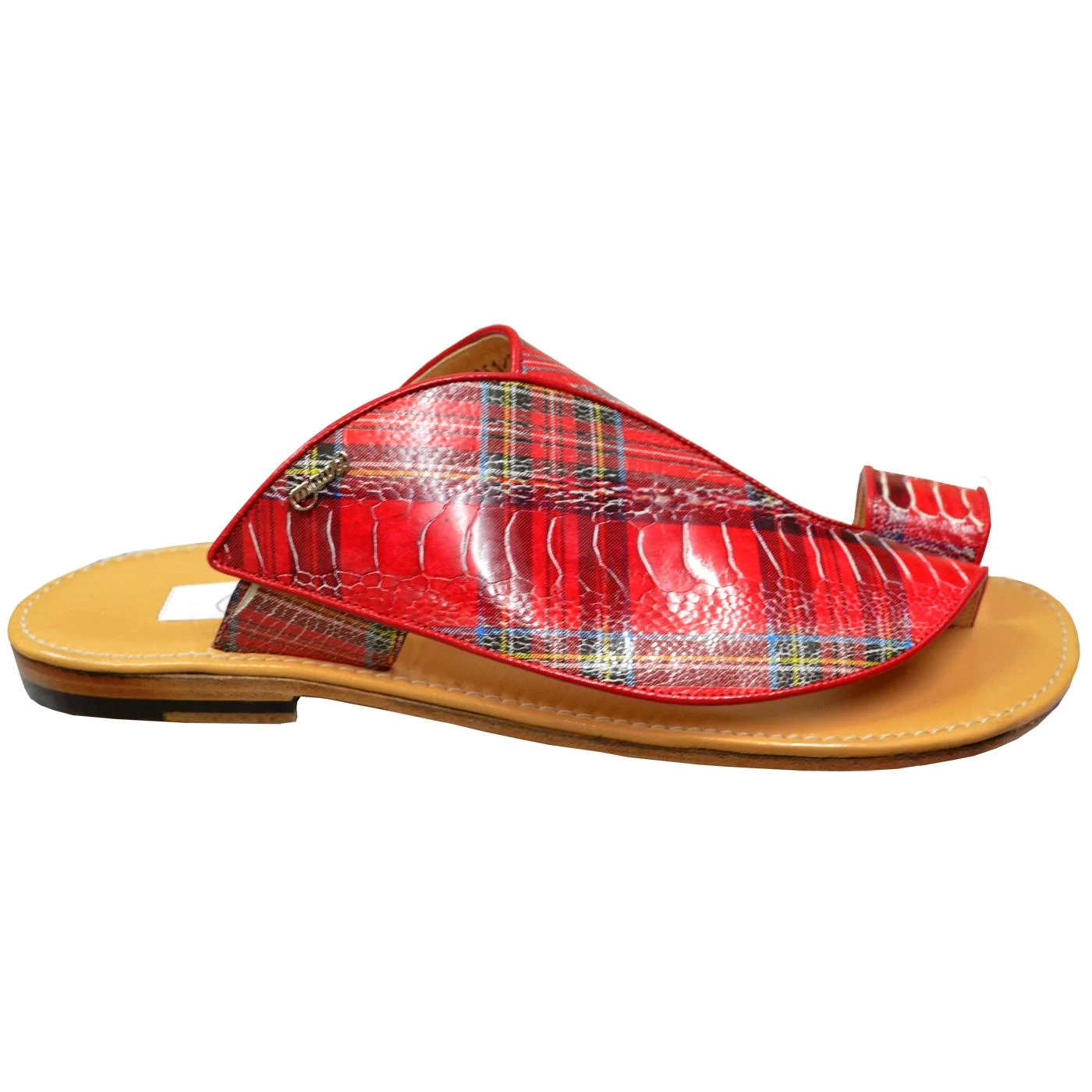 Mauri 1951/5 Brown Genuine Ostrich Leg Sandals. - Image 2