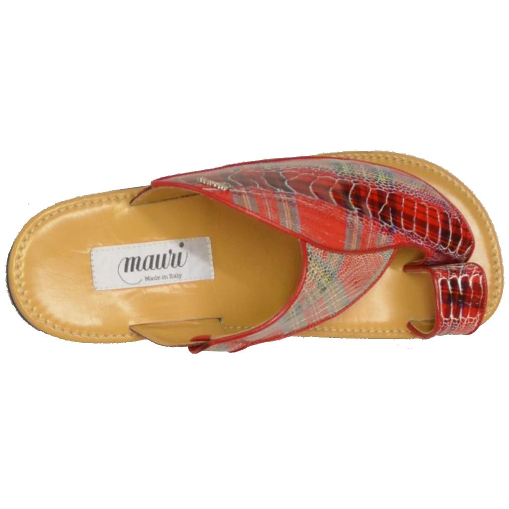 Mauri 1951/5 Brown Genuine Ostrich Leg Sandals. - Image 4