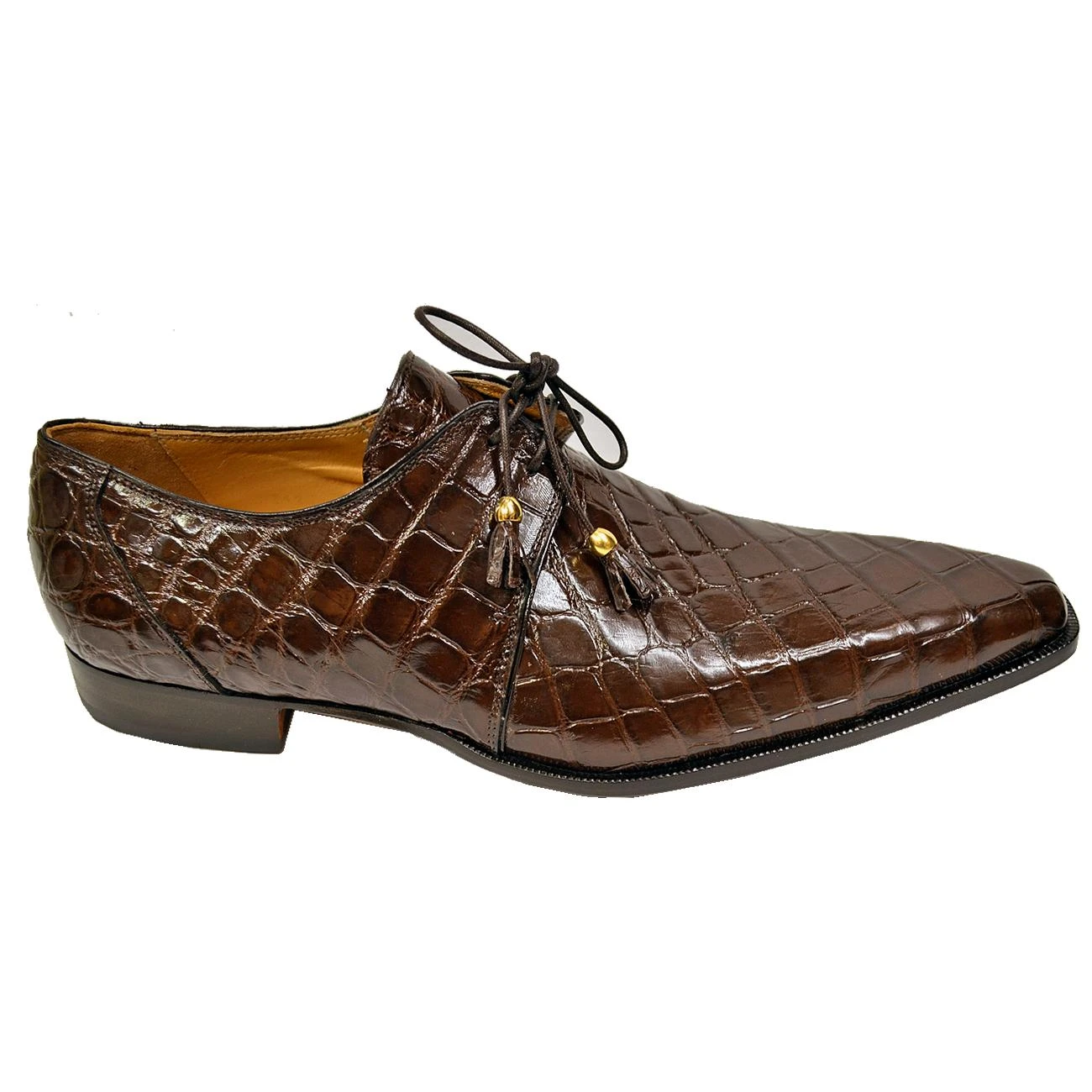 Mauri 53125 Sport Rust Genuine All-Over Alligator Belly Skin Shoes - Image 3