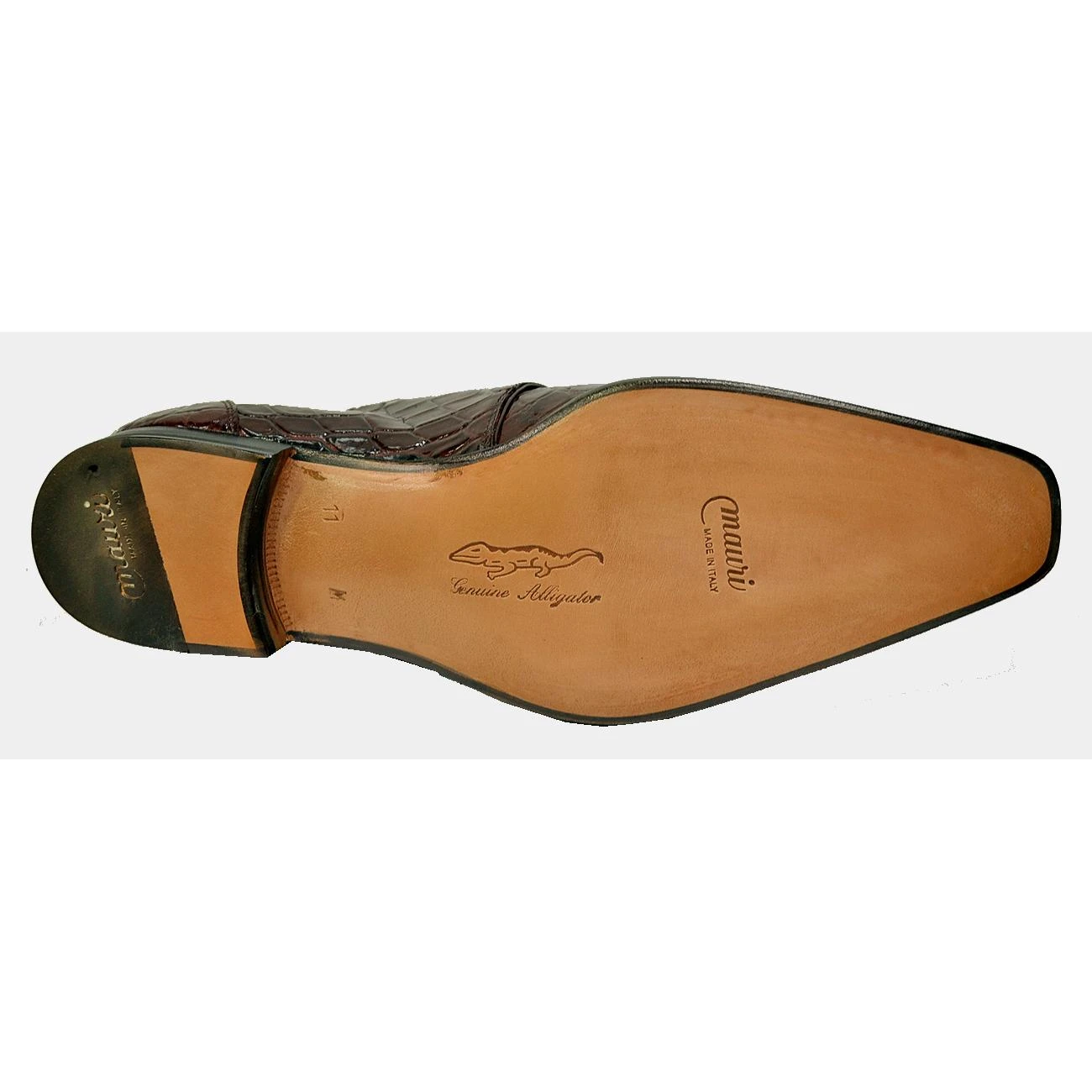 Mauri 53125 Sport Rust Genuine All-Over Alligator Belly Skin Shoes - Image 4