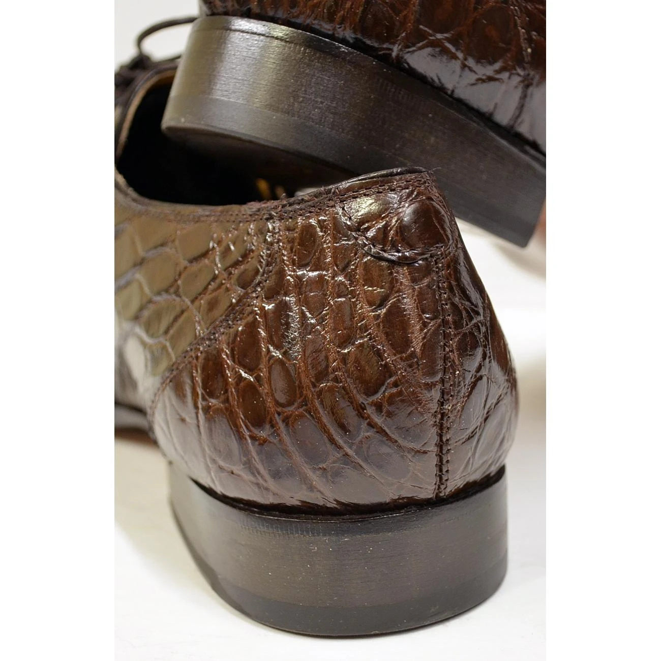 Mauri 53125 Sport Rust Genuine All-Over Alligator Belly Skin Shoes - Image 5