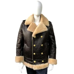 G-Gator Ladies Genuine Sheepskin Double Breasted Pea Coat 4450.