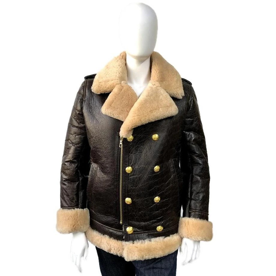 G-Gator Ladies Genuine Sheepskin Double Breasted Pea Coat 4450.