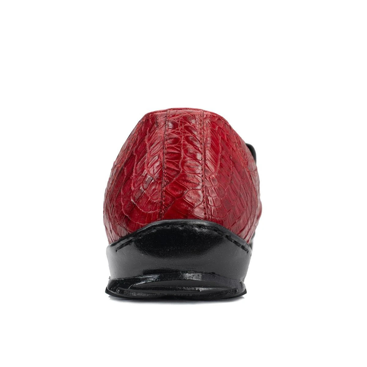 Belvedere "Jasper" Red Hornback Crocodile Casual Slip-On Sneakers Y16. - Image 4