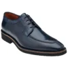 Belvedere "Samuel" Antique Blue Safari Genuine Ostrich / Italian Calfskin Ultra Light Rubber Sole Lace-up 4B5.