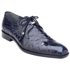 Belvedere "Lago" Navy All-Over Genuine Alligator Shoes 14010.
