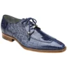 Belvedere "Lorenzo" Sky Blue Genuine All-Over Alligator Shoes B01.
