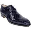 Fennix Italy "Oliver" Jeans Genuine Alligator Oxford Shoes.