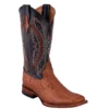 Ferrini 10493-02 Cognac Genuine Crocodile Leather S-Toe Cowboy Boots.