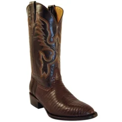 Ferrini 11111-09 Chocolate Genuine Teju Lizard Boots.