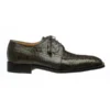 Ferrini 3678 Olive Genuine Alligator Derby Square Toe Shoes.