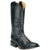 Ferrini Ladies 81193-04 Black Genuine Lizard Boots