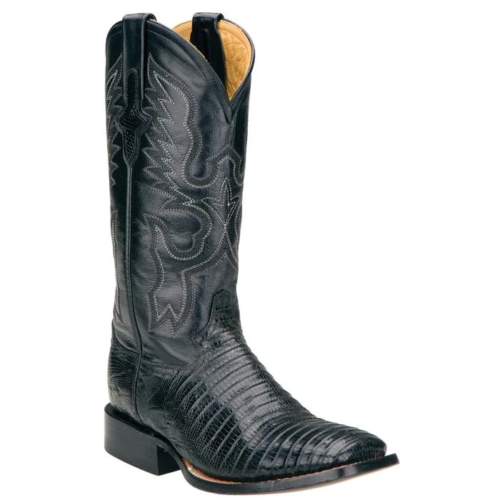 Ferrini Ladies 81193-04 Black Genuine Lizard Boots