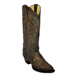 Ferrini Ladies 83461-60 Olive "Southern Belle" Leather Boots