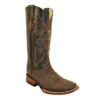 Ferrini Ladies 90793-41 Taupe Suede / Alligator Print Boots