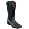 Ferrini Ladies 93793-34 Silver Genuine Cowhide Leather S-Toe Cowboy Boots.