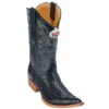Los Altos Black Genuine All-Over Belly Python 3X Toe Cowboy Boots 955705