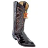 Los Altos Brown Genuine All-Over Eel J-Toe Cowboy Boots 990807