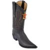 Los Altos Brown Python 3X Toe W / Cowboy Heel Boots 95V8307