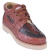 Los Altos Cognac Black Genuine Crocodile / Ostrich Casual Shoes ZA050258