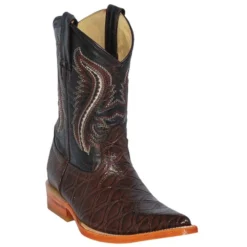 Los Altos Kid's Brown All-Over Anteater Print 3X Toe Boots 3454807