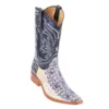 Los Altos Natural All-Over Genuine Crocodile Square Toe Cowboy Boots 711749