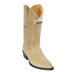 Los Altos Oryx Genuine All-Over Ostrich J-Toe Cowboy Boots 990311