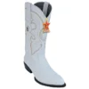 Los Altos White Genuine All-Over Lizard J-Toe Cowboy Boots 990628