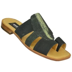Mauri "1463/1" Forest Green Genuine Stingray / Suede Sandals