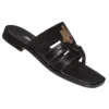 Mauri "1785" Black Genuine Lizard / Suede Sandals