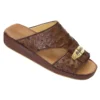 Mauri "1850" Tabac Genuine Ostrich Platform Sandals