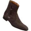 Mauri "2226" Shark Suede Brown Genuine Lizard Boots