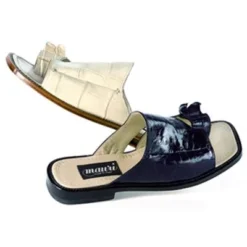 Mauri "4400" Alligator Tail Sandals Colors Available: Bone, Black, Blue