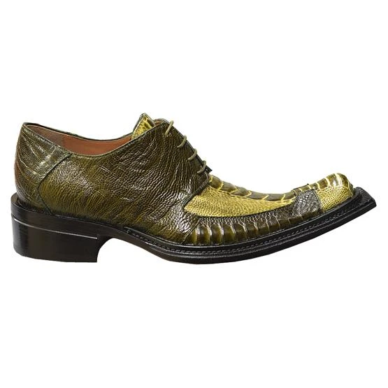 Mauri 44150 Sport Rust / Bicolore Olive / Khaki All Over Genuine Ostrich Shoes - Image 3