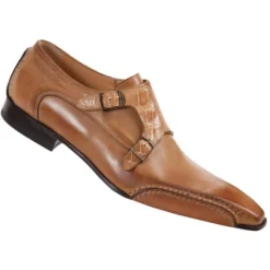 Mauri "4466" Cola/Dune Genuine Alligator / Calf Shoes