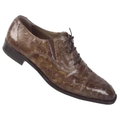 Mauri "4564/1" Tabac Genuine Ostrich Hand Painted Shoes