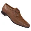 Mauri "4603" Whiskey Genuine Nabuk / Calf / Ostrich Leg Dressy Shoes