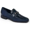 Mauri ''4882'' Wonder Blue Genuine Body Alligator / Suede Leather Sneakers.