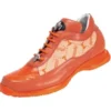 Mauri 8900 Orange Genuine Alligator And Nappa Leather/Mauri Fabric Sneakers With Silver Mauri Alligator Head