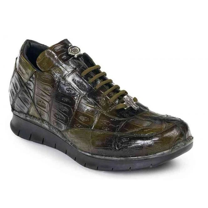 Mauri ''8932/5'' Multi Green Genuine Baby Crocodile / Nappa Sneakers
