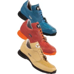 Mauri 8989 Genuine Alligator / Nappa Leather Sneakers With Mauri Alligator Head