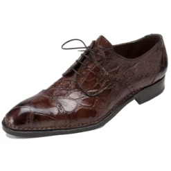 Mauri "Bastioni" 1087 Sport Rust All-Over Genuine Alligator Shoes
