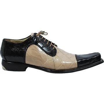 Mauri "Believer" 44151 Chocolate / Beige Genuine All-Over Alligator Shoes - Image 2