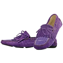 Mauri "Blue Blood" 9129 Dark Lille Genuine Crocodile/Suede Shoes