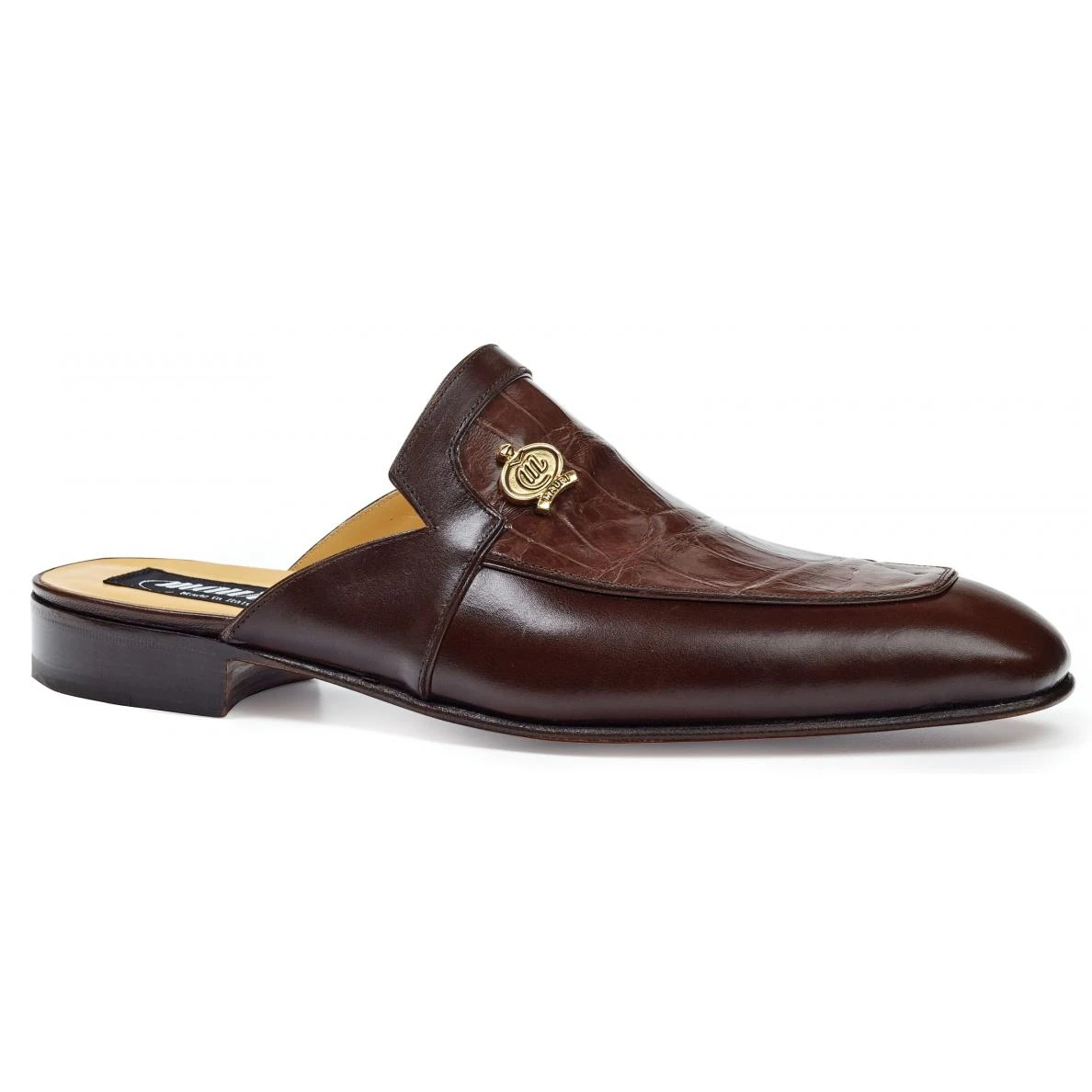 Mauri "Canova" 4856 Land Genuine Body Alligator / Calf Half Shoes.