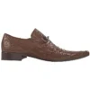 Mauri "Capri" 0215 Tabac Genuine All Over Ostrich Shoes.