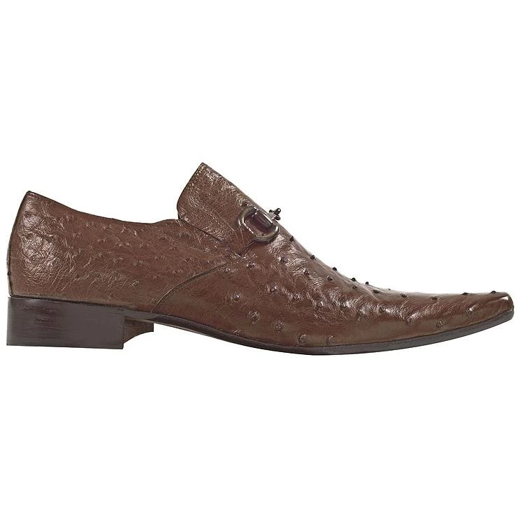 Mauri "Capri" 0215 Tabac Genuine All Over Ostrich Shoes.