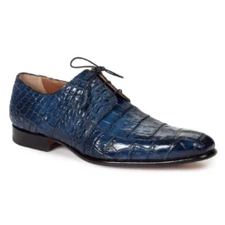 Mauri "Castello" 1162 Wonder Blue Genuine All Over Alligator Hand Painted Shoes