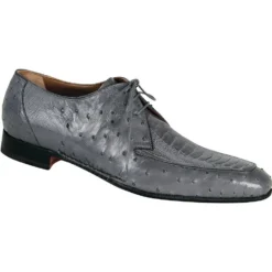 Mauri "Club" 1000 Grey Ostrich/Ostrich Leg Shoes